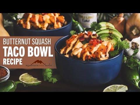 Butternut Squash Taco Bowl Recipe