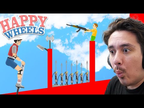 トラップ地獄で骨を1,527,264個、折りました【HappyWheels】