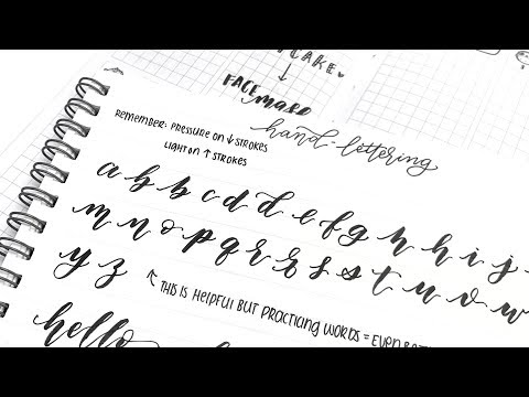 Hand Lettering Demo (how I hand letter in my planners)