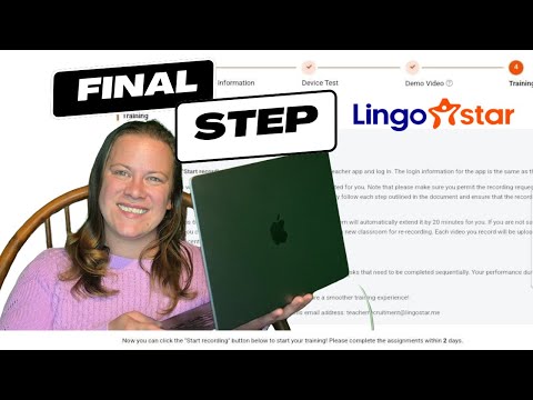 Lingostar Onboarding Training: Final Step in the Application