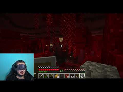 Attempting a Blindfolded Minecraft Run Take 2 - Can We Find a Baston?