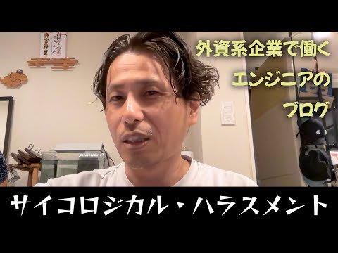 【悲報】ハラスメントあります！！サイコロジカルハラスメントという種類らしいです - 外資系企業で働くVlog