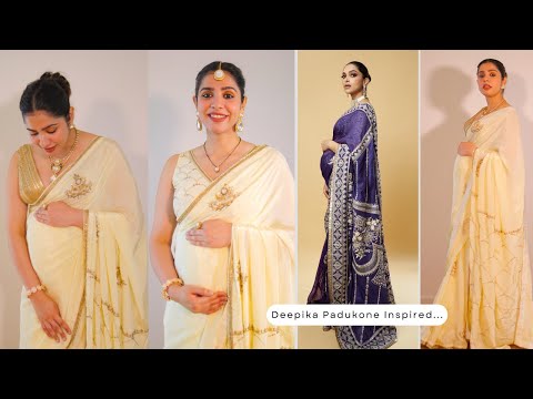 Pregnancy Saree Draping & Styling for Special Occasion