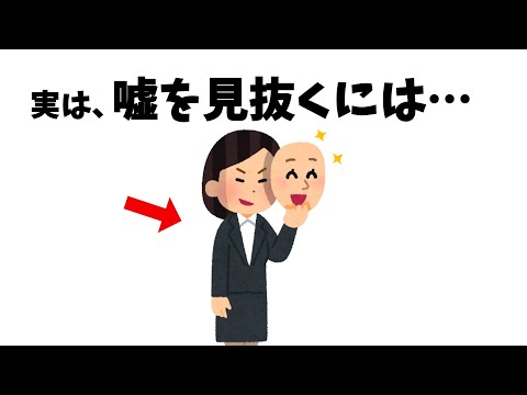 嘘をついている人の特徴【雑学】