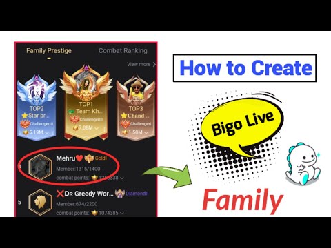 Bigo live family Create 2023 | How to create family in Bigo live 2023