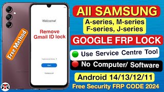 SAMSUNG FRP BYPASS 2024🔥ANDROID 12-13-14 Latest Security 2024✔️Frp Lock Removal | Frp Unlock