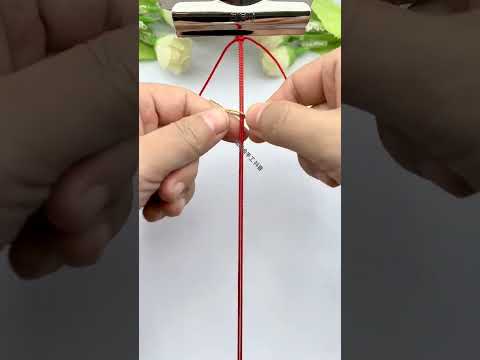 Peace and good fortune, rope braiding skills sharing, simple braiding bracelet tutorial, hand-br