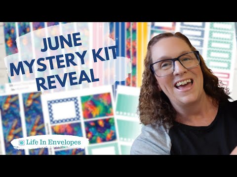 June Mystery Kit Reveal  / Plan with Me / Erin Condren 7x9 Vertical