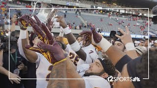 ASU crushes Arizona to reclaim Territorial Cup, advances to Big 12 championship game