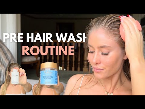 Step-by-step PRE WASH hair care routine | For THICK, HEALTHY hair