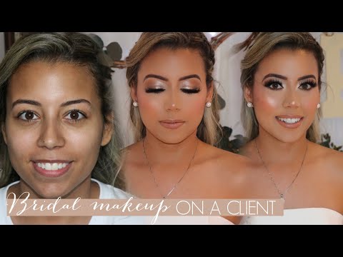 BEAUTIFUL BRIDAL MAKEUP ON A CLIENT!! | Ft. Friendcation Palette