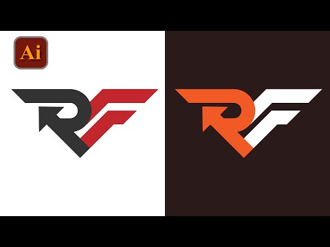 RF Logo Design in Illustrator | Adobe Illustrator CC