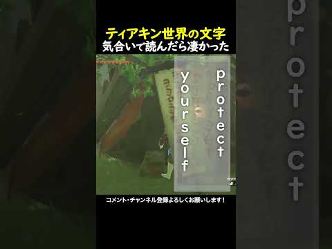 【解読】ティアキンの文字、読んでみたら面白かった！#ゼルダの伝説ティアーズオブザキングダム  #ゲーム実況  #ゼル伝 #zelda #ゲーム #ティアキン