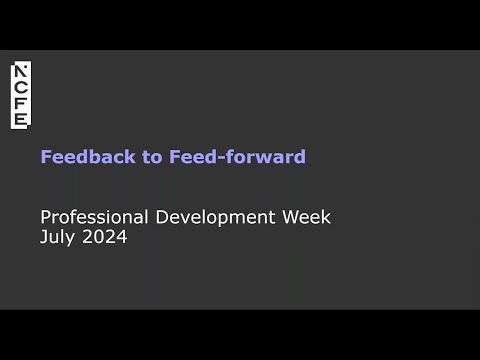 Feedback to feed forward