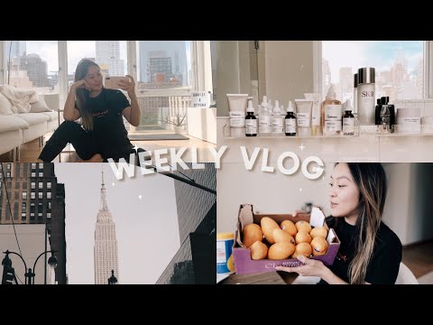 weekly vlog: what I eat, running errands, organizing my bathroom