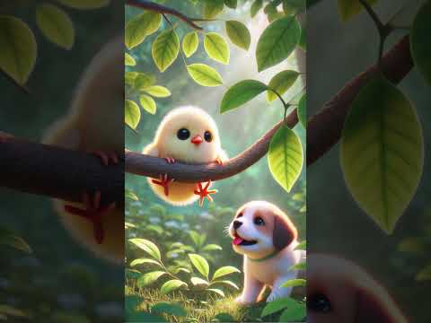 Puppy and Chick's Story Melody: Heartwarming Rescue #cute #music #3d #puppy #littlechicken #foryou