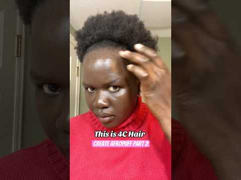 4C Hair - Howto Create Afropuff on 4C Hair - Part 2 #shortvideo #shorts #hair  #hairstyle #4chair