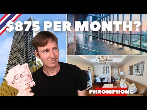 Touring 3 CONDOS in Central BANGKOK - What Can You RENT For $875 In Phromphong?