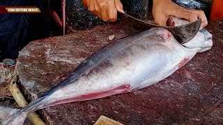 Superb Yellowfin Tuna Cutting Skill l Luxurious Sashimi/最鋒利的刀！黃鰭鮪魚切割技 - Street Food