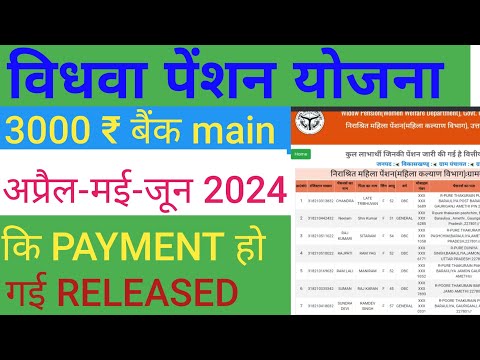 😱 Vidhwa Pension Payment Status Check Online 2024।Vidhwa Pension Payment  Kaise Check Kare #Pensions