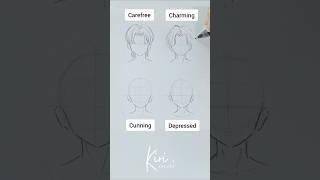 How to draw anime hair - Korean hairstyle ideas #howtodrawanime #animehairstyle