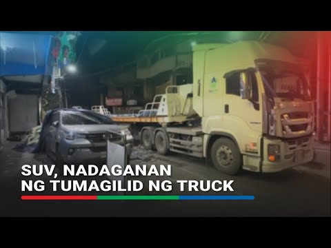 PANOORIN: SUV nadaganan ng tumagilid na truck ng bigas | ABS-CBN News