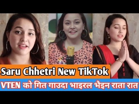 Nepali Viral Rapper girl Saru_Chhetri    onTik-tok _Aauna yeta yeta_ veten song.4K