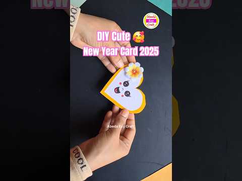 Happy New Year Card 2025 | DIY New Year card #shorts #diy #youtubeshorts #newyear2025