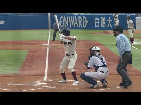 大阪桐蔭 徳丸快晴 2点タイムリーツーベース(関東一戦/2023明治神宮野球大会)