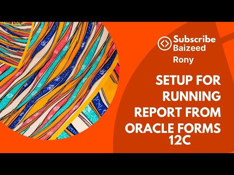 Setup for run report from oracle Forms 12c