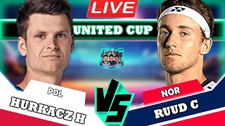 🔴LIVE: Ruud C VS Hurkacz H •  United Cup  #unitedcup #tennis #wta #atp #tennis #wta  #atp #swiatek