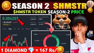 $HMSTR KOMBAT SEASON 2 AIRDROP LISTING DATE CONFIRM | HAMSTER KOMBAT SEASON 2 PRICE ON BINANCE