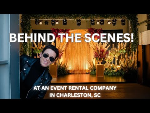 Behind the scenes at Hughes Event Rentals, Charleston, SC