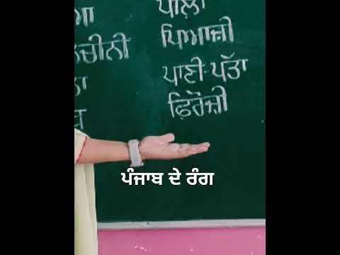 ਪੰਜਾਬ ਦੇ rang#punjabimaboli#art#viral#trending #creativity #calligraphy #ptc#classactivities