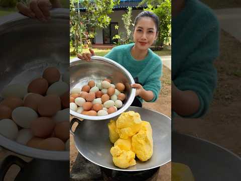 How to braised egg with butter recipe #shortvideo #shorts #cooking #food #recipe