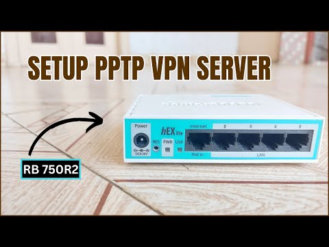 How to configure pptp vpn server on mikrotik (RB750R2)