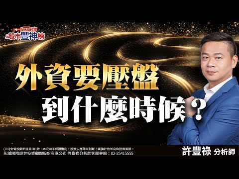 外資要壓盤到什麼時候？｜2024/11/27｜ 許豐祿 分析師｜股市豐神榜