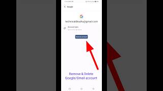 Google Account Delete Kaise Kare | how to remove google account from android phone #technicaldksahu