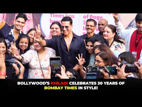 Akshay Kumar Makes A Grand Entry For The 30th Anniversary Celebration Of The Bombay Times!