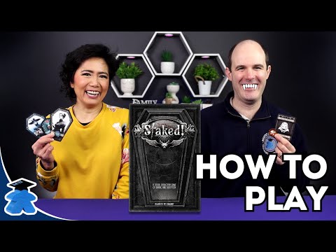 Staked! - How to Play Board Game. 🧛👻A Social Deduction Game where you play till the end of the game