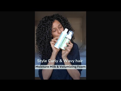 Styling with Moisture Milk & Volumizing Foam | Ashba Botanics