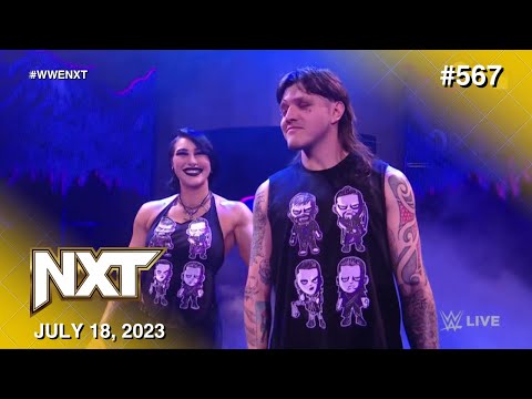 "Dirty" Dominik Mysterio entrance with Rhea Ripley: WWE NXT, July 18, 2023