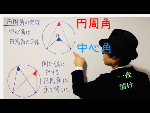 円周角の定理（中学校の復習）【一夜漬け高校数学581】数学A［図形の性質］