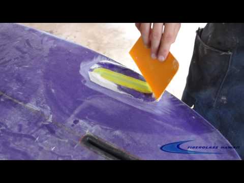 Futures Fin Box Repair Using Aluzine Epoxy Resin