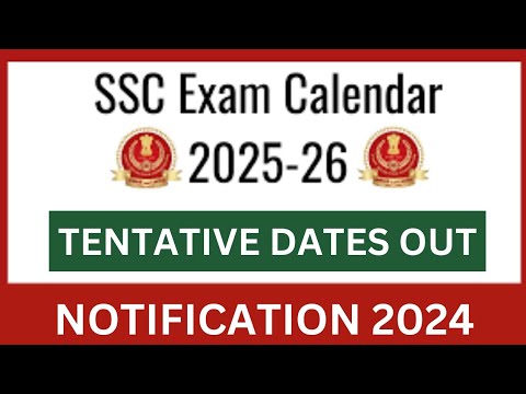 ssc calendar 2025 26| SSC Exam Calendar 2025-2026 Out Now|sc new exam calendar 2025-26|