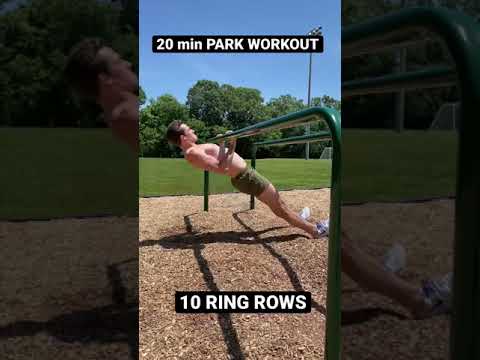 20 min PARK WORKOUT how many rounds can you get???