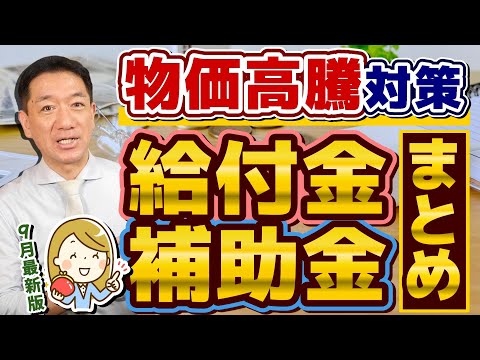 【9月度 物価高騰 給付金・補助金まとめ】最大200万円等/ 電気代・水道光熱費の補助金/ 商工事業者への燃料費 補助/ 個人事業主・小規模向け/ タクシー事業者対象LPガス補助等〈24年9月時点〉