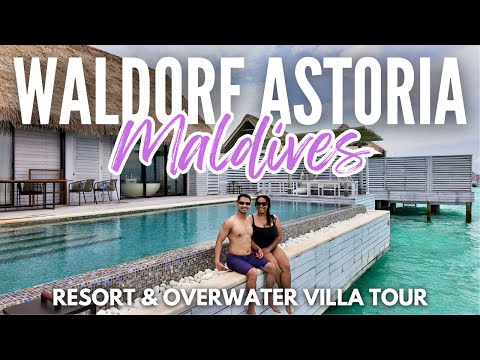 Waldorf Astoria Maldives Ithaafushi | King Overwater Villa & Full Resort Tour | May 2024