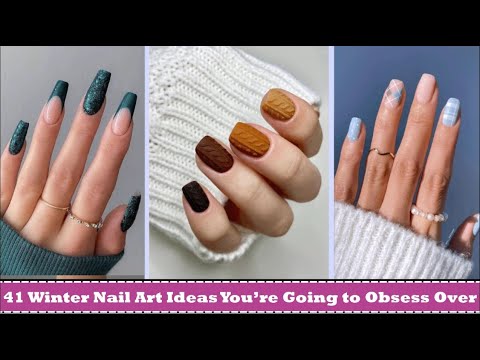 41 Winter Nail Art Ideas You’re Going to Obsess Over | Best Winter Nail Art Designs