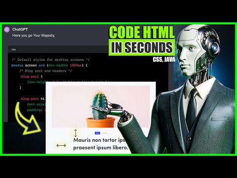 [ EASY ] ChatGPT 4 For Coding HTML For Wordpress, Shopify | Coding CSS With AI